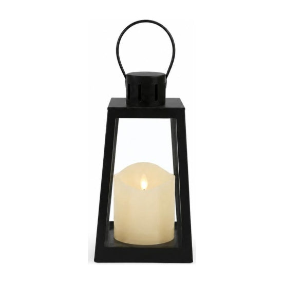 Large Trapezoid LED Candle Lantern