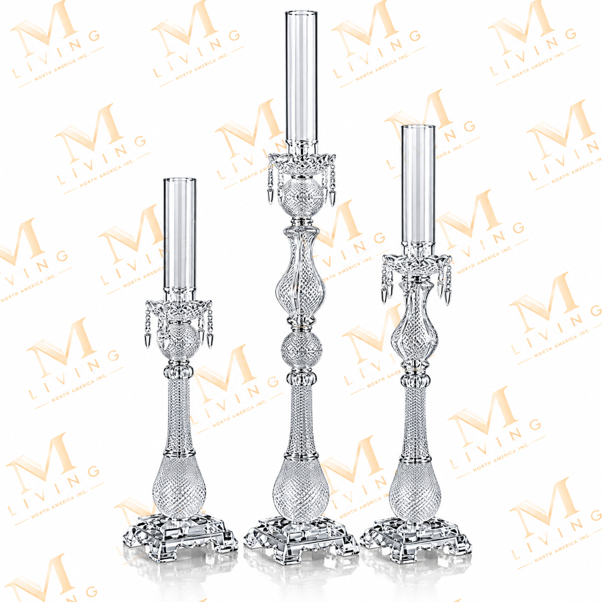 Acrylic Candlestick Holders, Set of 3