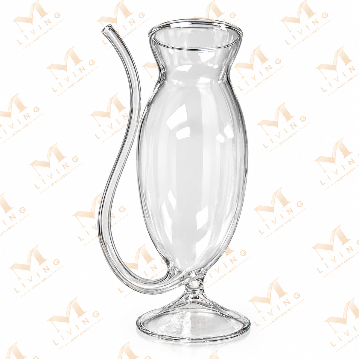 Sipping Glass with Built-in Straw, 340 ml