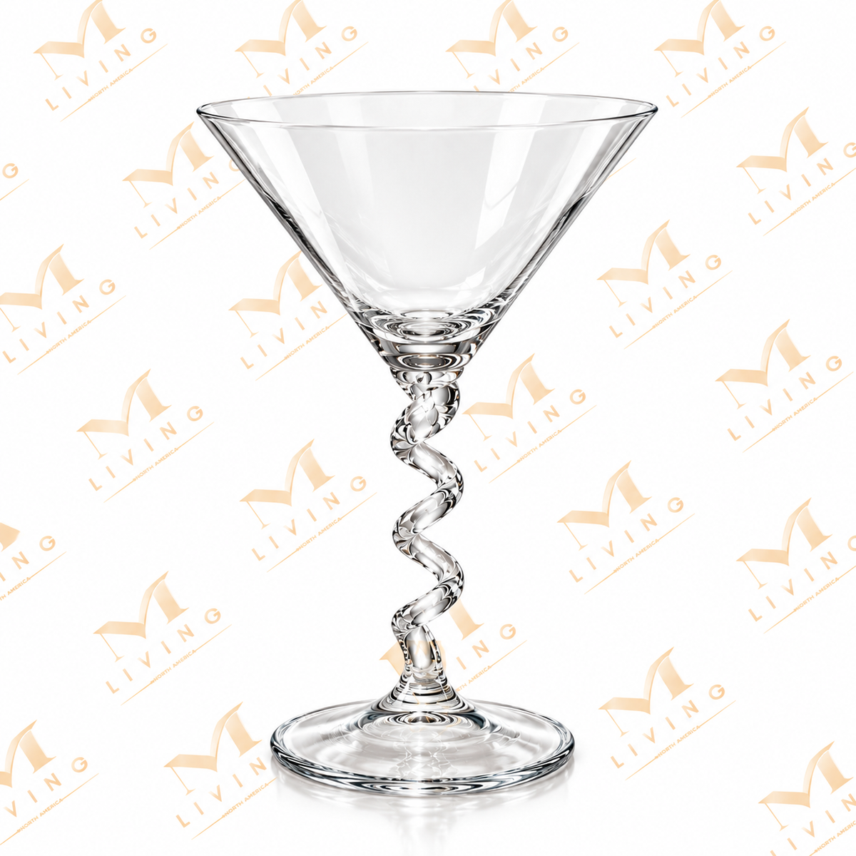 Spiral Stem Martini Glass, 250 ml