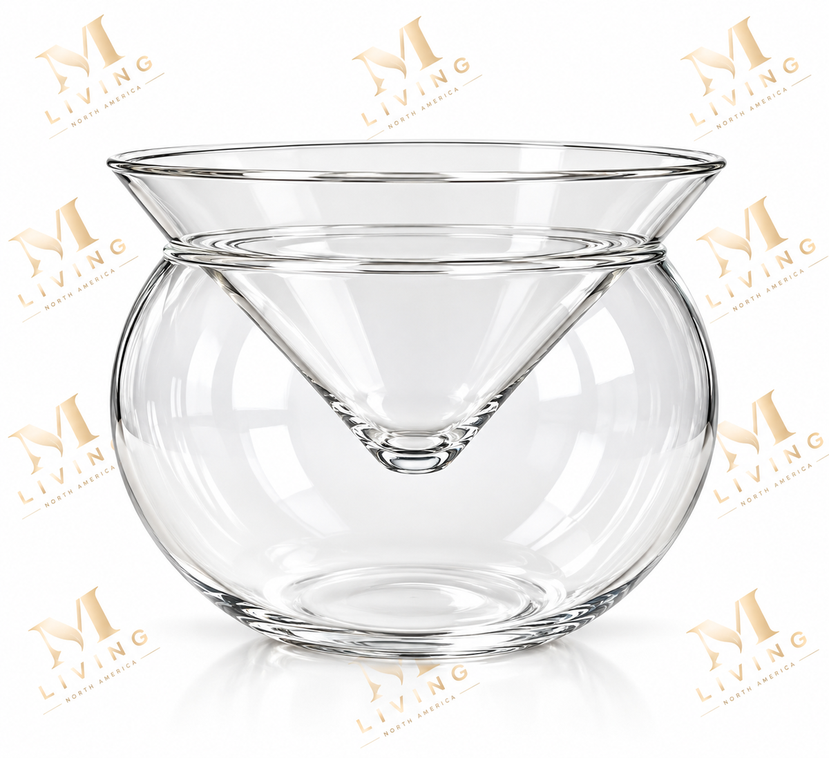 Cocktail Glass with Ice Bowl Base, 200 ml