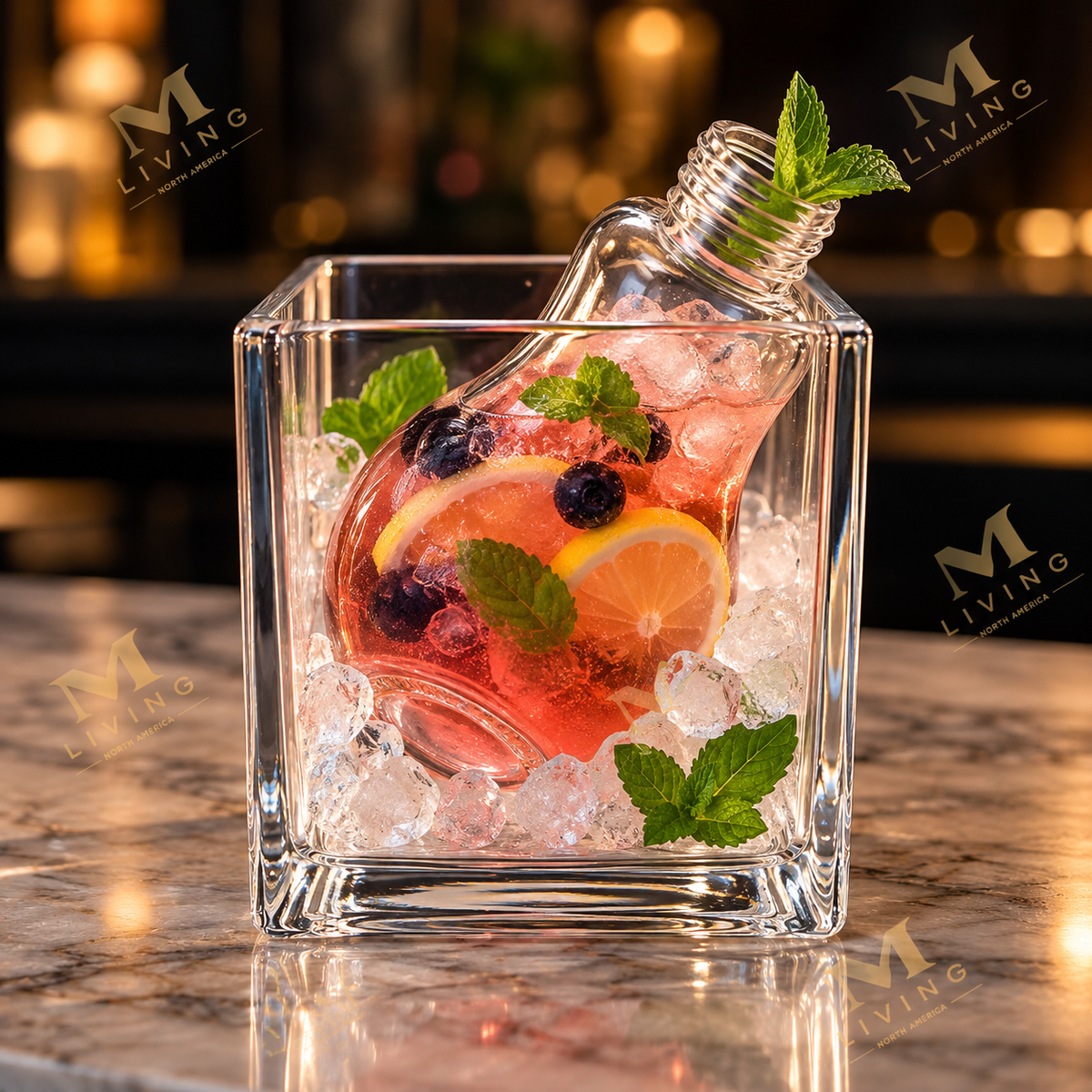 Square Cube Glass, 200 ml